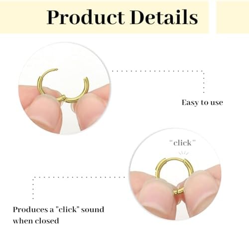 Vue 3 de Paire De Petites Creoles