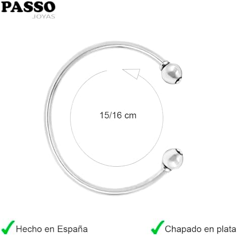 Vue 6 de Bracelet Jonc Argent Femme