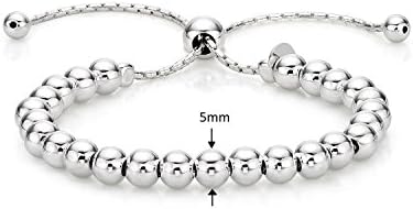 Vue 3 de Bracelet Boule En Argent