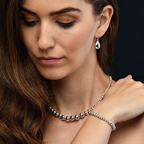 Vue 4 de Bracelet Boule En Argent