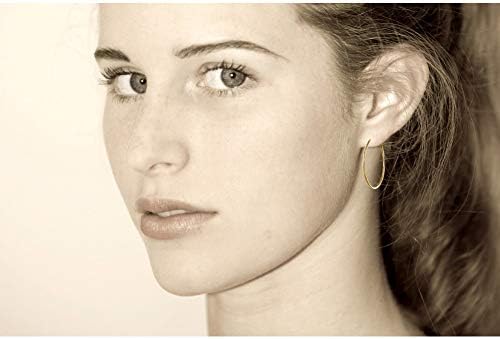 Vue 4 de Boucles d'Oreilles Plaque Or