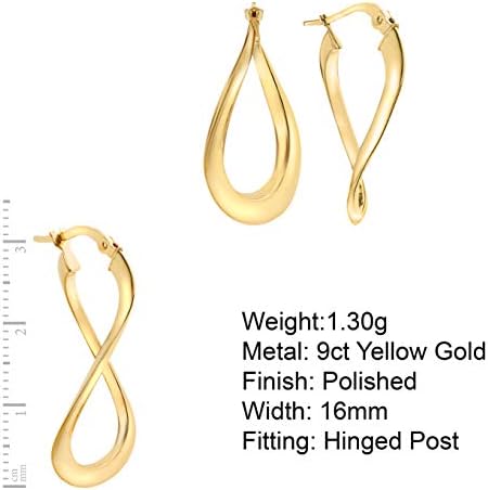 Vue 4 de Creoles Or Jaune Cts