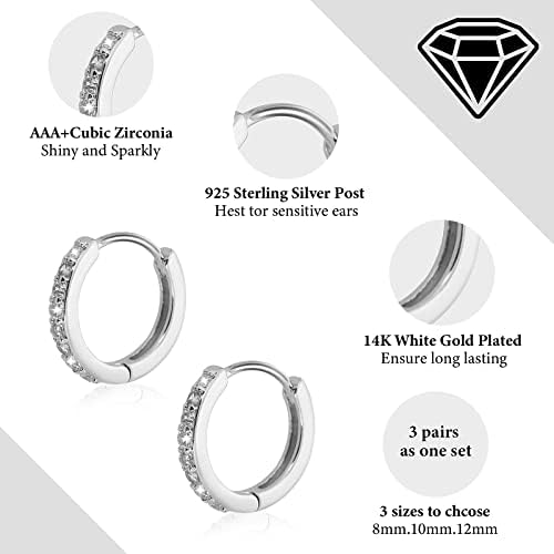 Vue 3 de Paires Creoles Femme Boucle