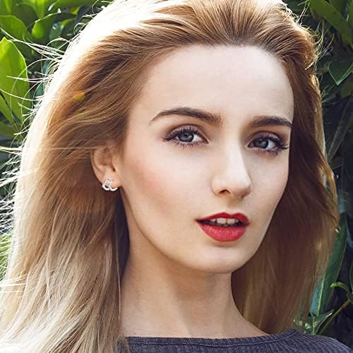 Vue 7 de Paires Creoles Femme Boucle