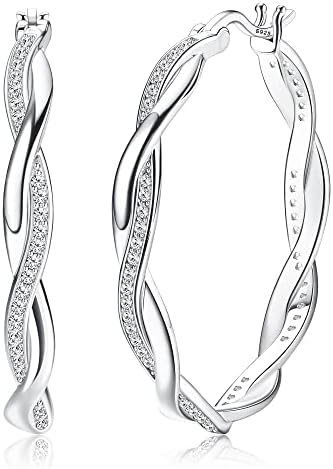 Vue 7 de Boucles d'Oreilles Femme Argent