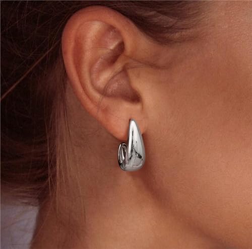 Vue 2 de Creoles Huggie Epaisses En