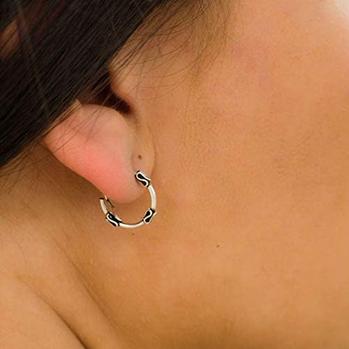 Vue 2 de Boucles d'Oreilles Creoles Bali