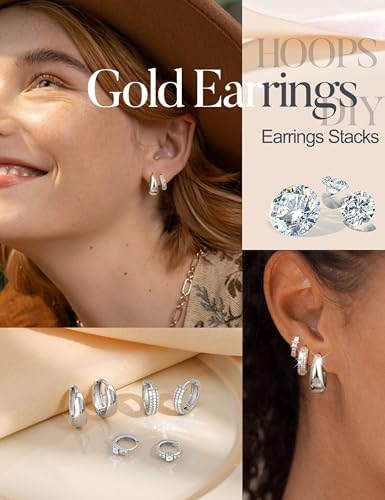 Vue 6 de Paires Boucles d'Oreilles Femme