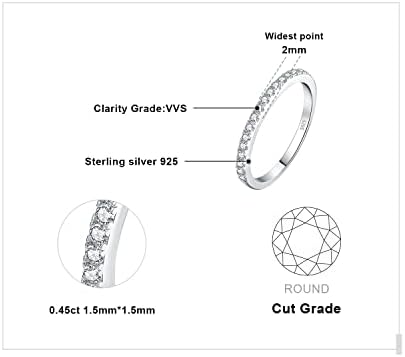 Vue 2 de Demi Eternel Empilable Bague