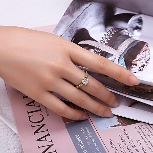 Vue 4 de Classique Cubic Zirconia Bague