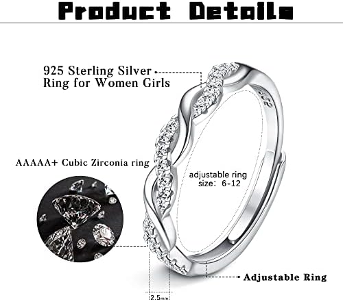 Vue 2 de Bague Argent Corde Tordue