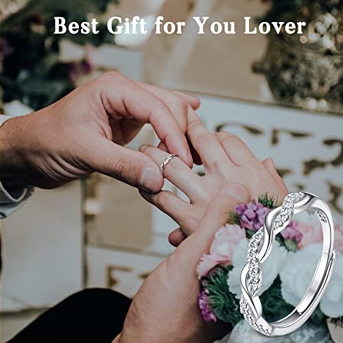 Vue 3 de Bague Argent Corde Tordue