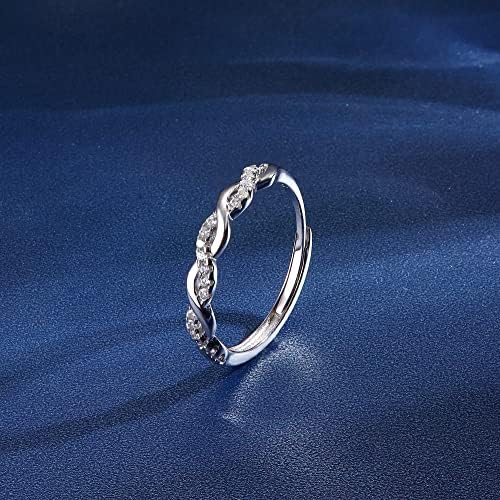 Vue 6 de Bague Argent Corde Tordue