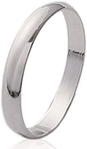 Vue 2 de Bague Argent Alliance Mixte