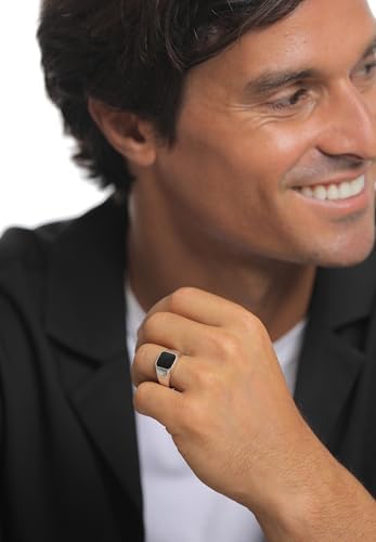 Vue 5 de Chevaliere Pour Homme Octogonale