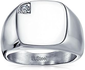 Vue 3 de Bague Sceau Geometrique Personnalisee