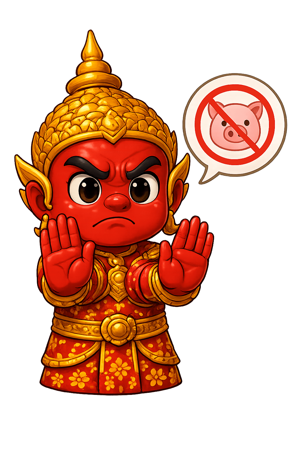 No pork Thai phrase