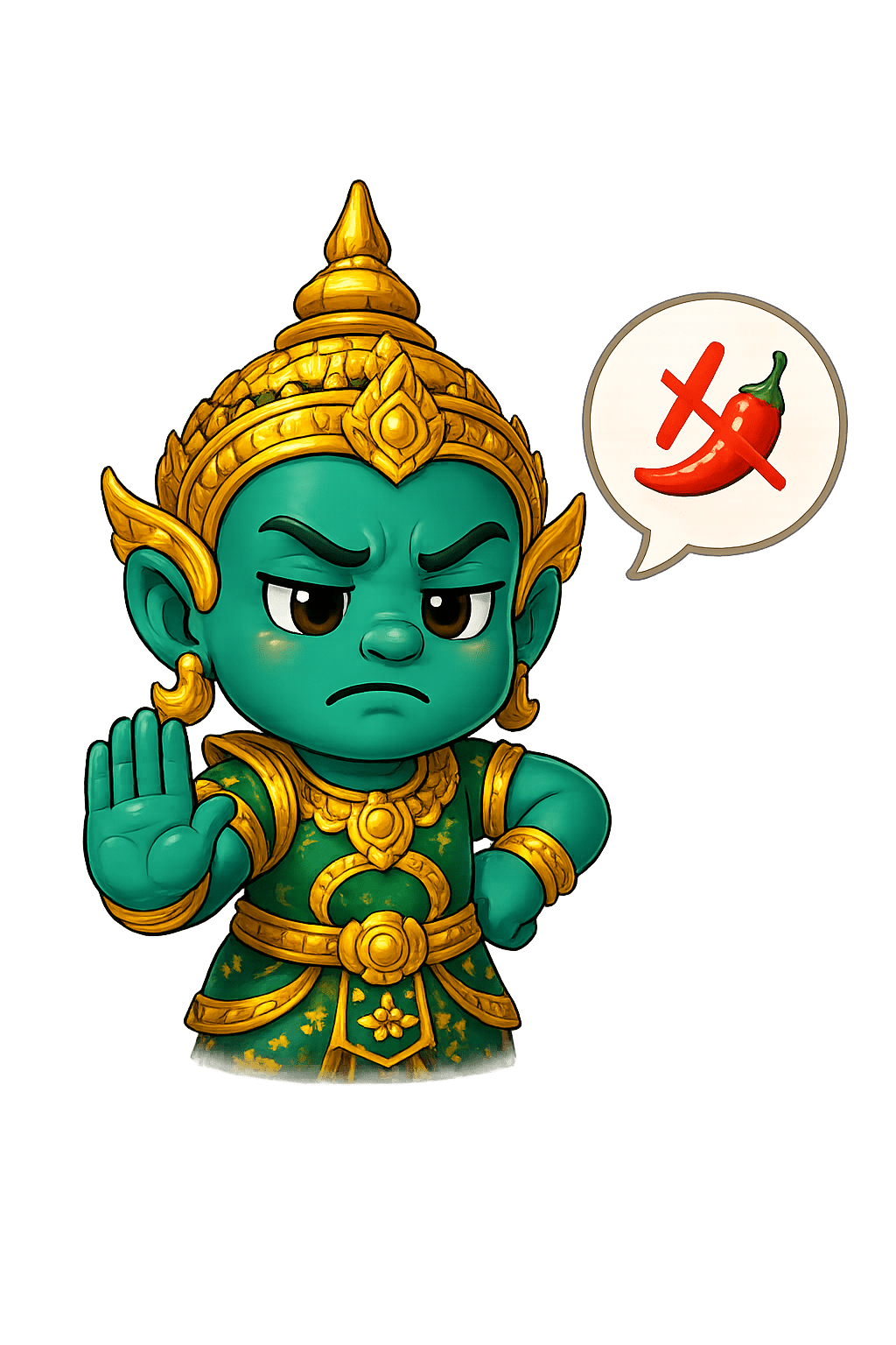 No spicy Thai phrase