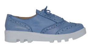 Oxford Brogue Tratorado Azul Bebe