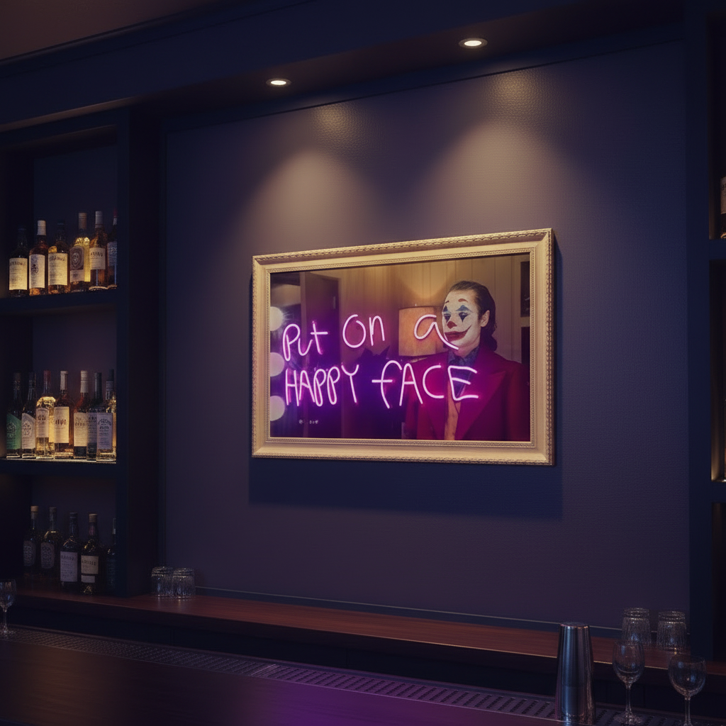 Joker Neon Canvas Art - 3