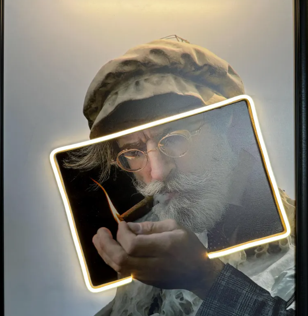 Cigar Neon Canvas Art - 3