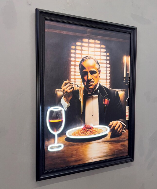 Godfather Neon Canvas Art - 2