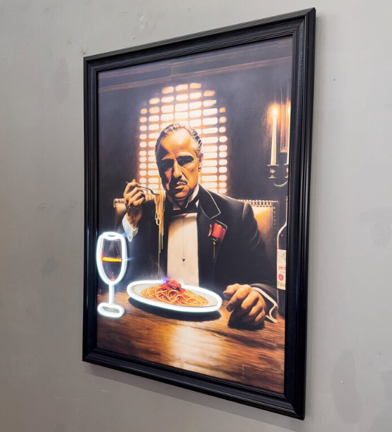 Godfather Neon Canvas Art - 3