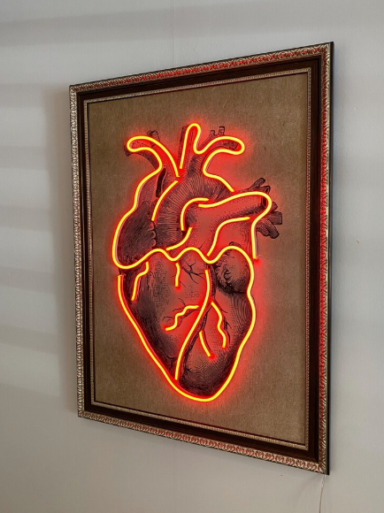 The Hearth Neon Canvas Art - 3