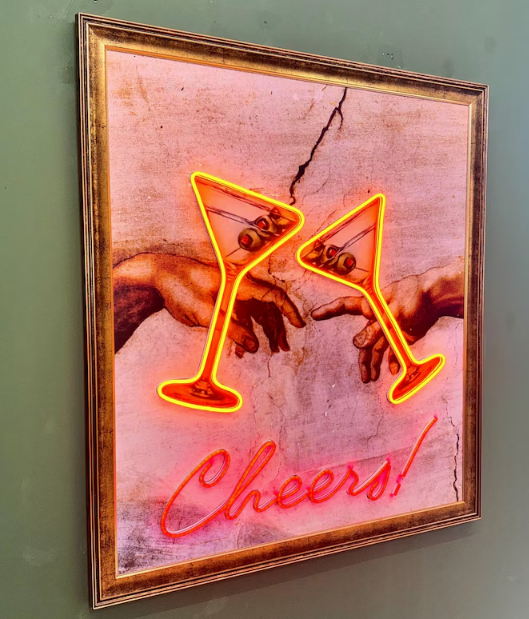 Cheers Neon Canvas Art - 2