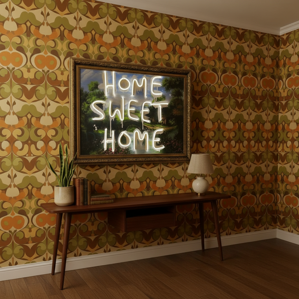 Home Sweet Home Neon Canvas Art - 3
