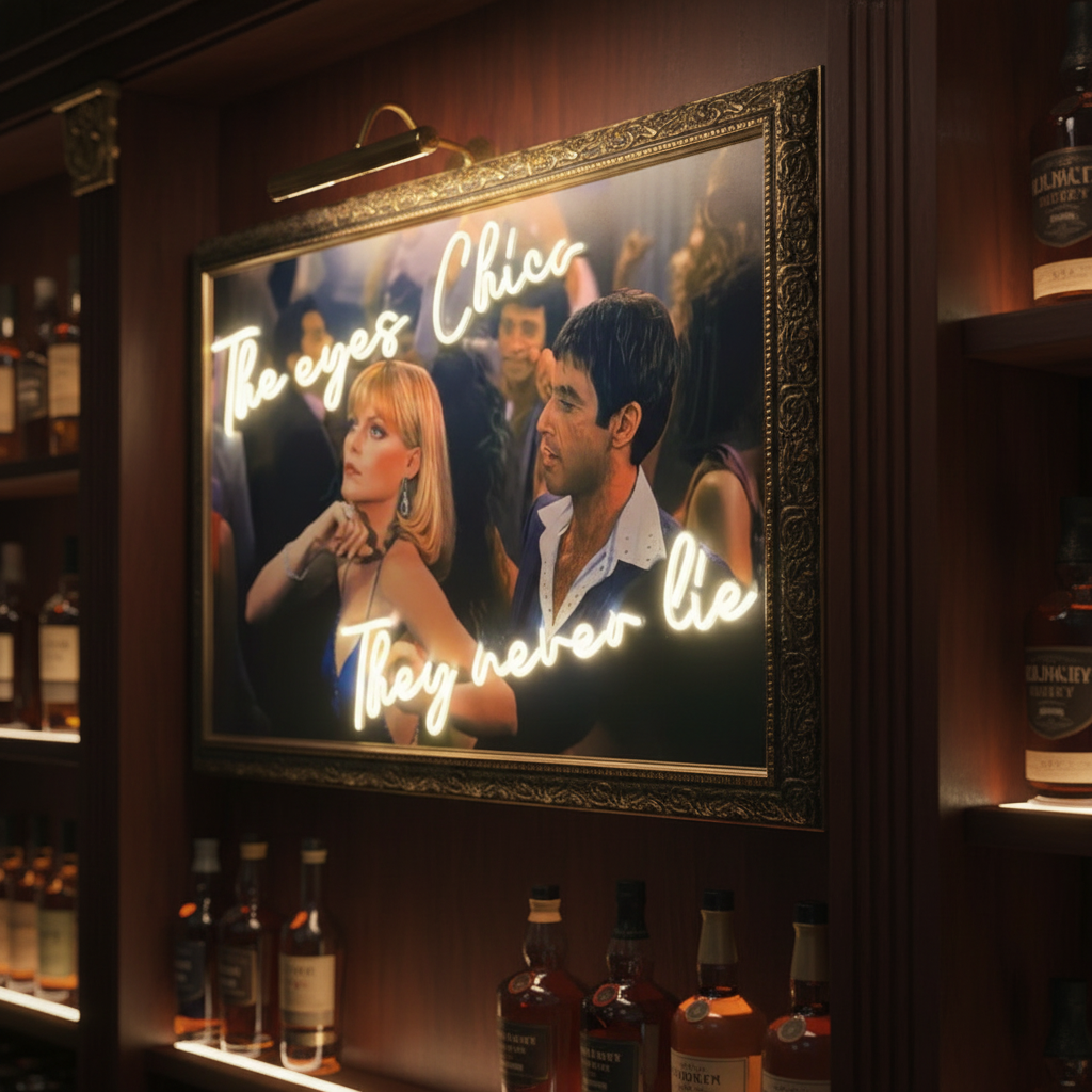 They Never Lies Neon Canvas Art - 5