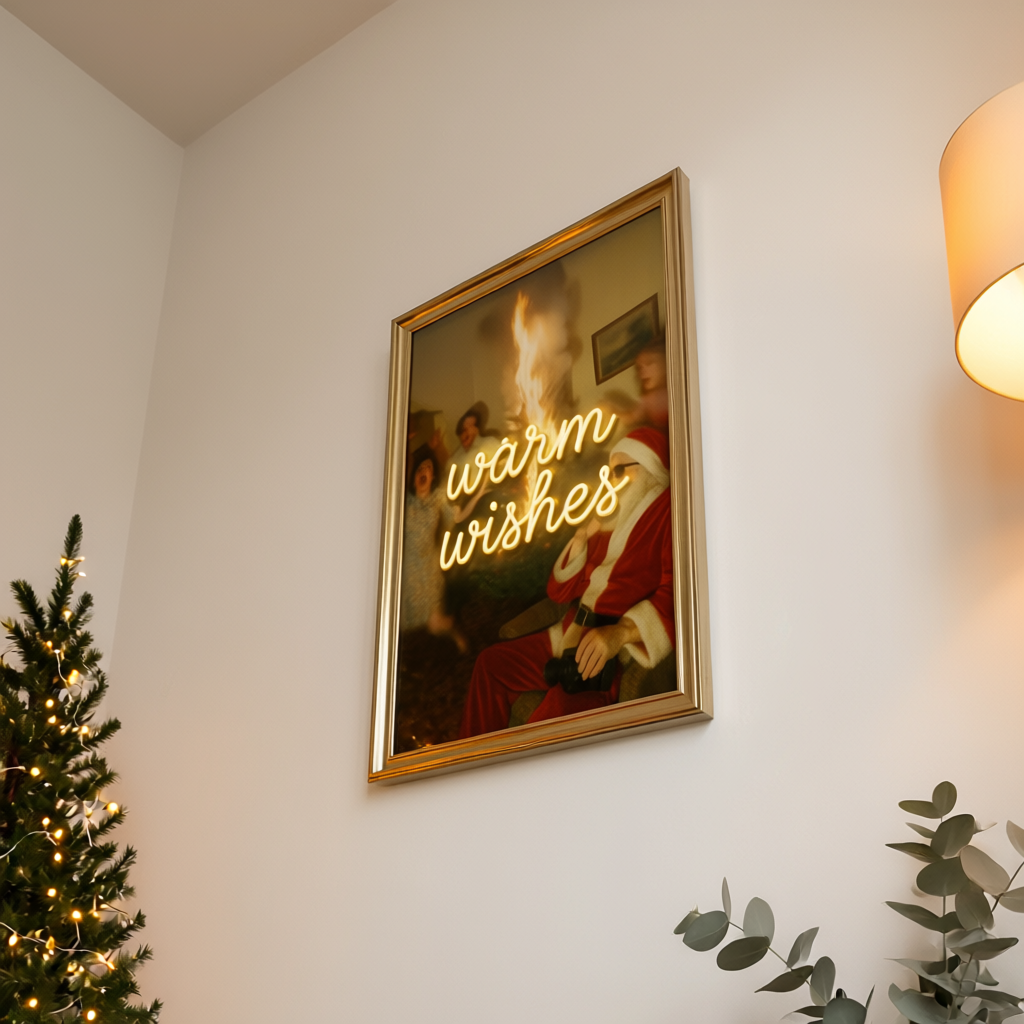 Warm Wishes Neon Canvas Art - 2