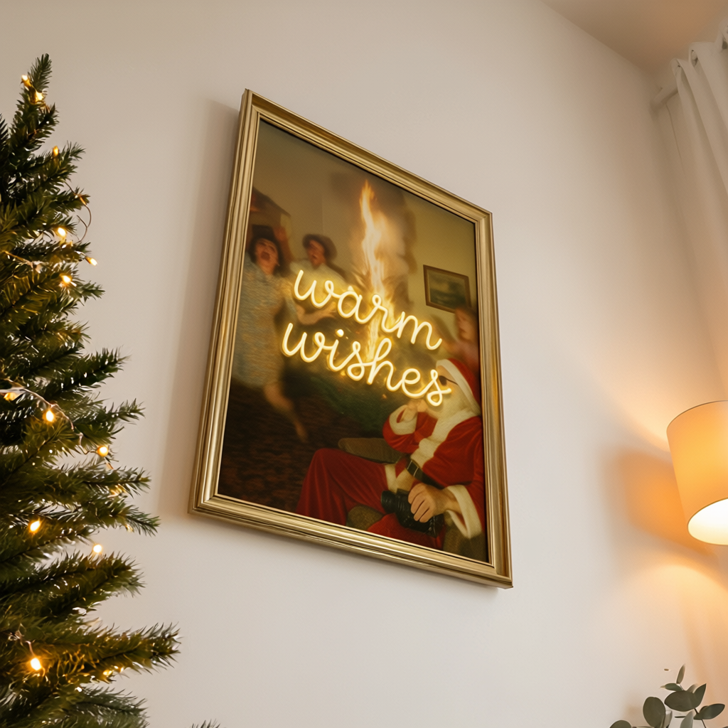 Warm Wishes Neon Canvas Art - 3