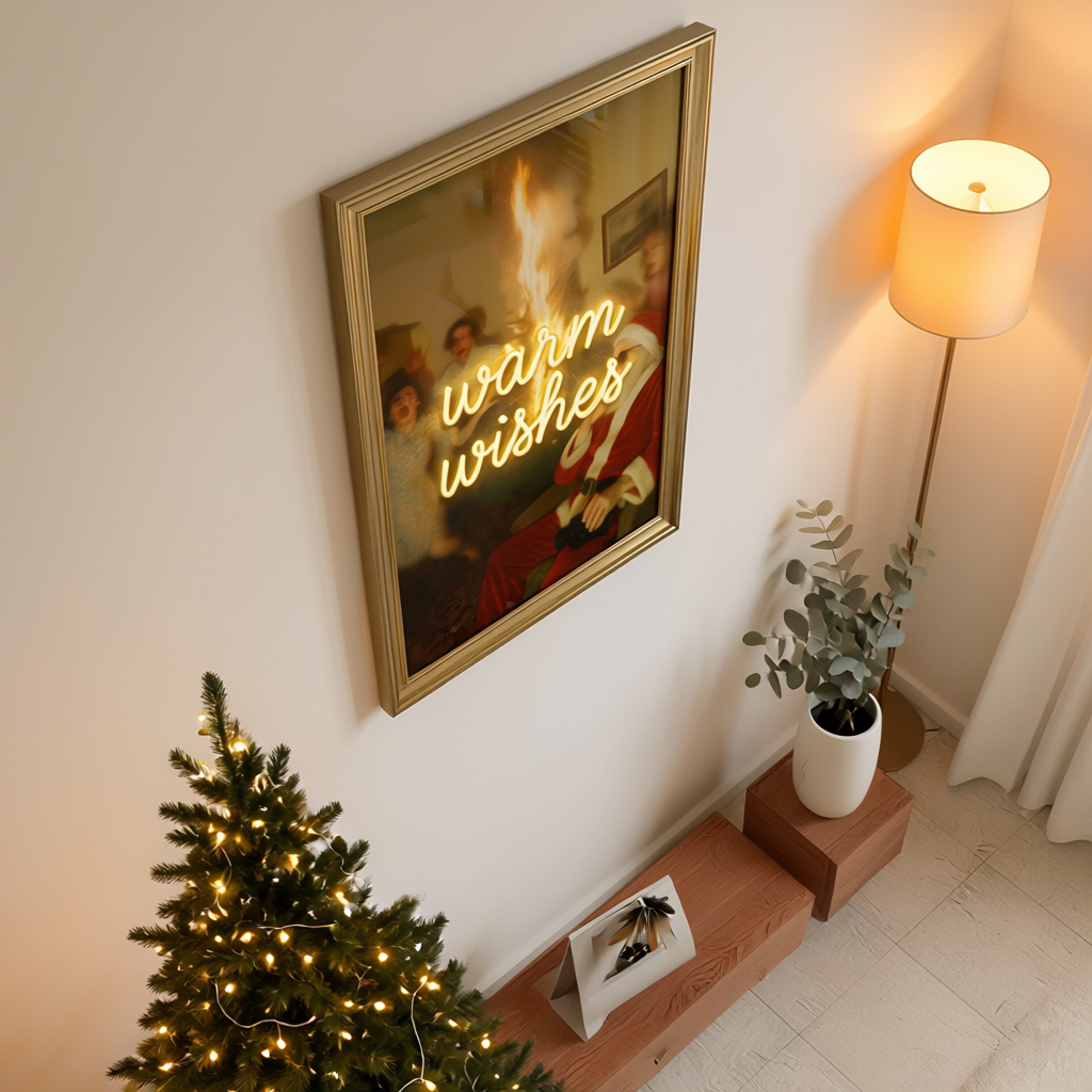 Warm Wishes Neon Canvas Art - 5