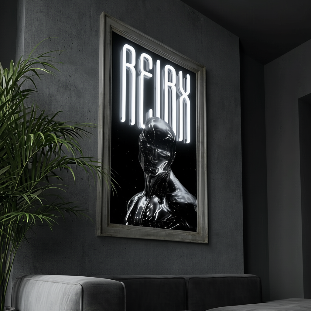 Relax Neon Canvas Art