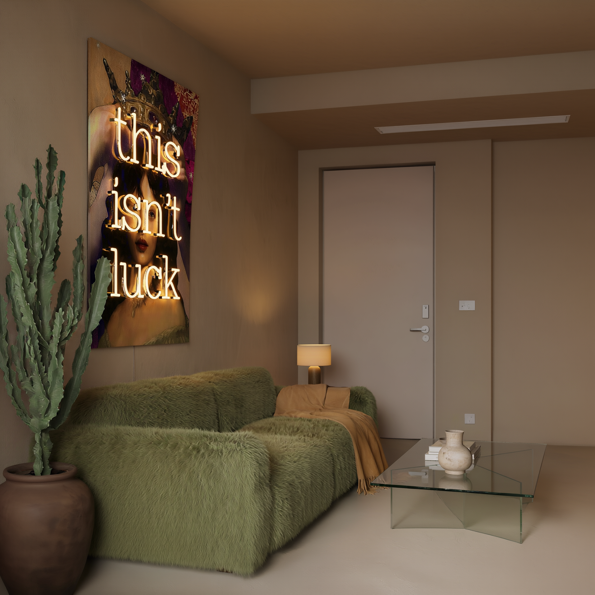 This isnt Luck Neon Canvas Art - 6