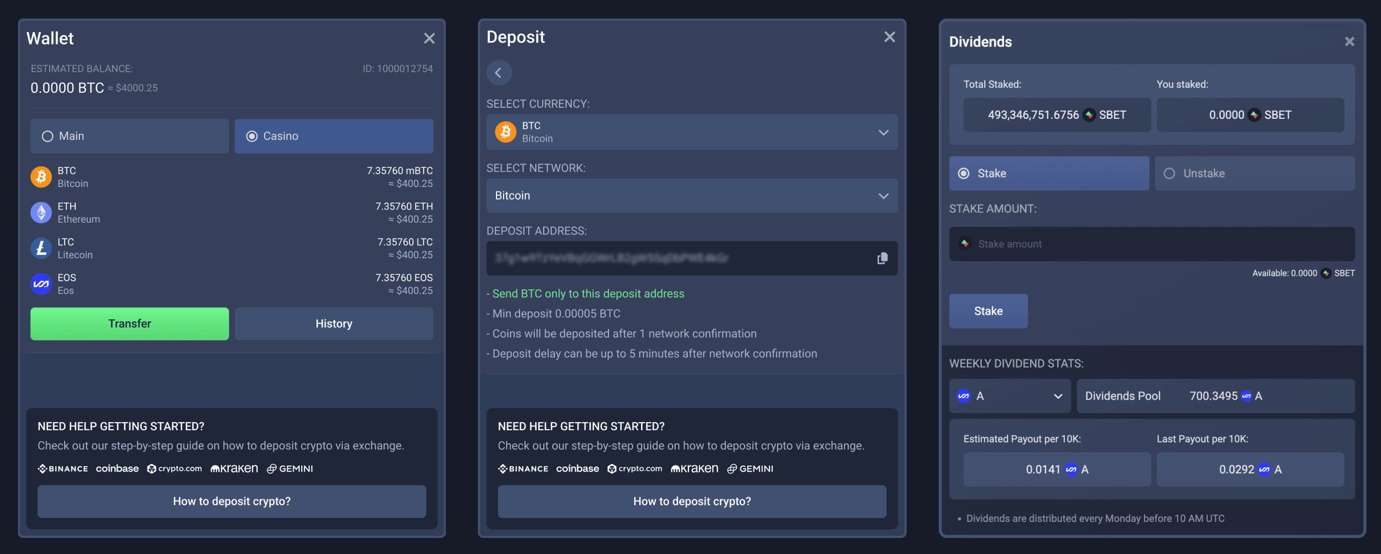 crypto slots at Sportbet.one