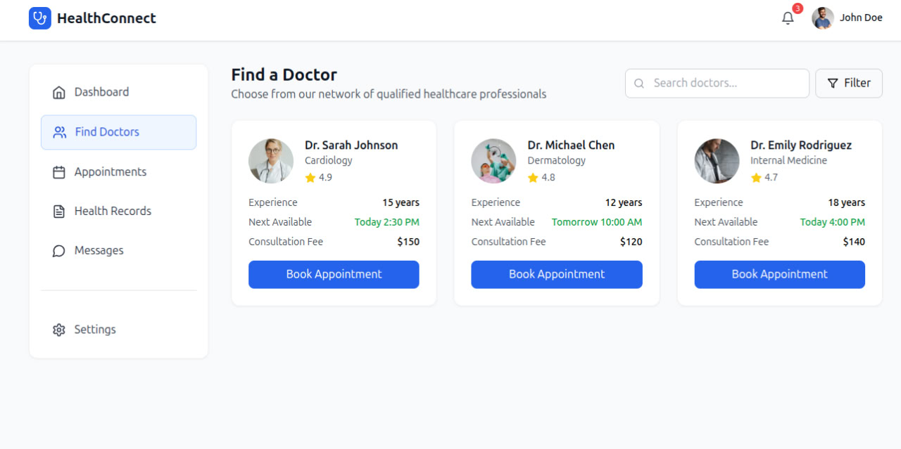 Dashboard Screenshot