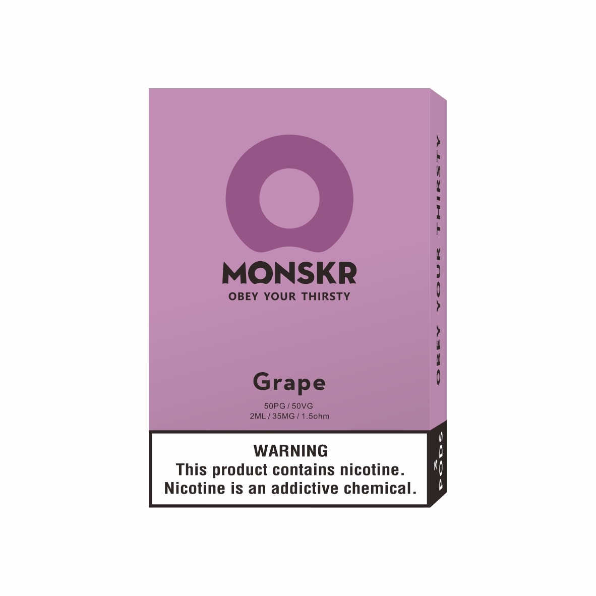 MONSKR 蒙斯科 大嘴怪 一代煙彈 香甜葡萄 (1盒3入)