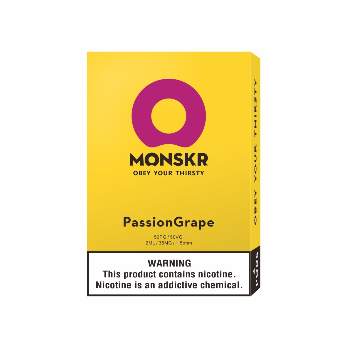 MONSKR 蒙斯科 大嘴怪 一代煙彈 百香葡萄 (1盒3入)