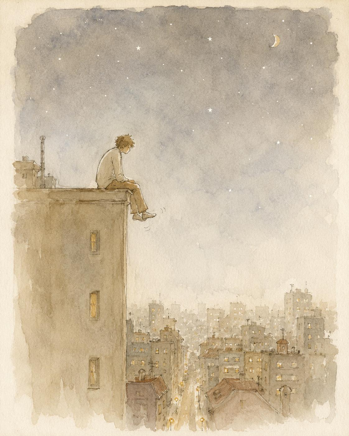 sentado edificio