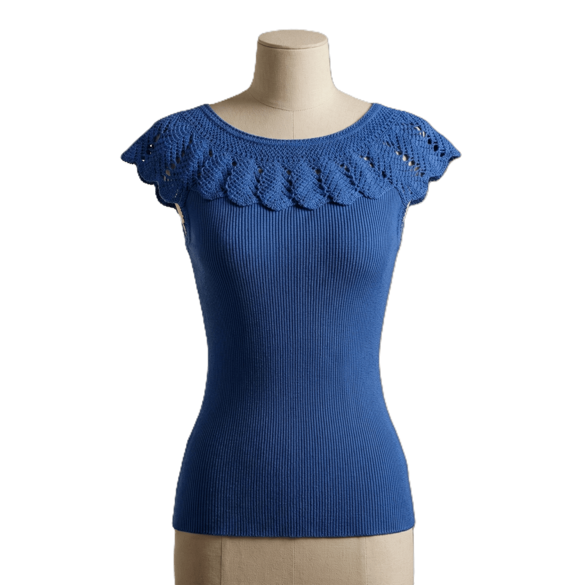 Organik Kastamonu Dantelli Fanila Lacivert