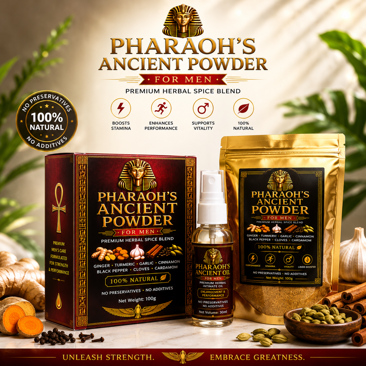 Pharaoh's Ancient Powder results