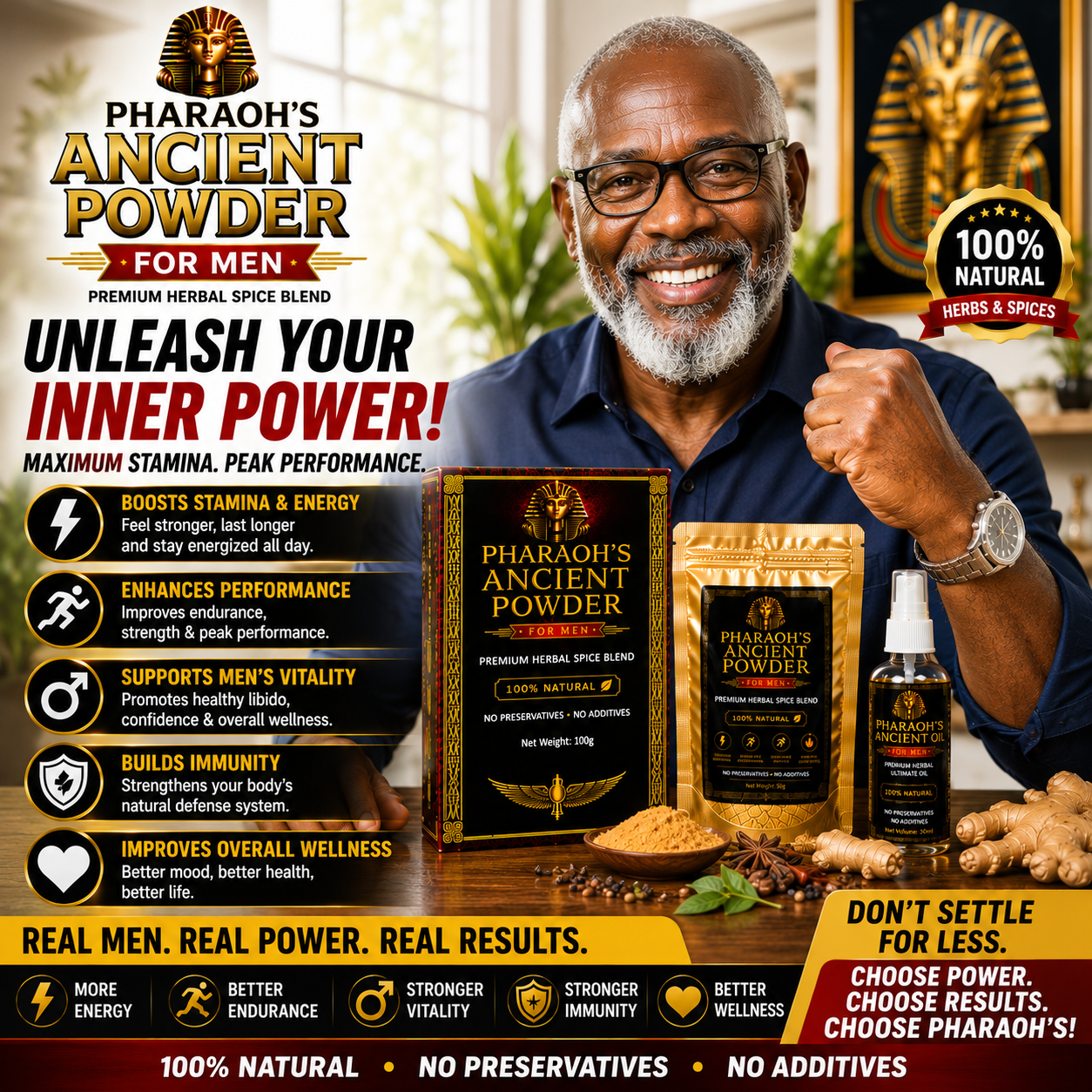 Pharaoh's Ancient Powder testimonial