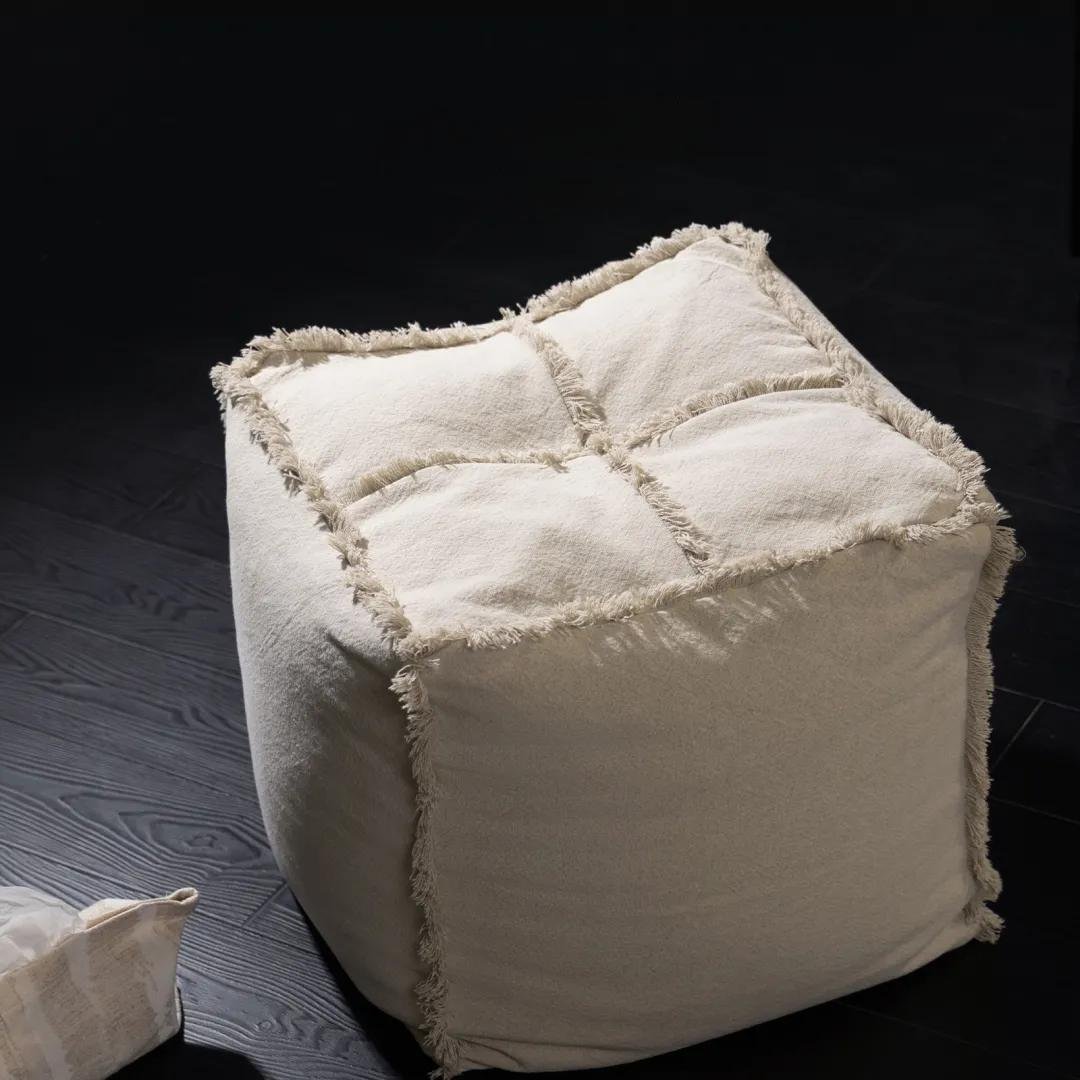 Wabi-Sabi Linen Hemp Floor Cushion