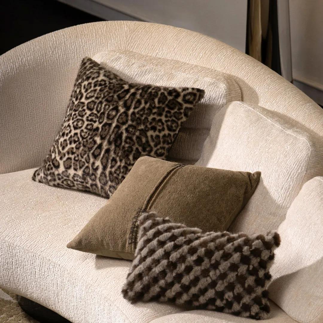 CHANCE Luxury Faux Fur Decorative Pillow