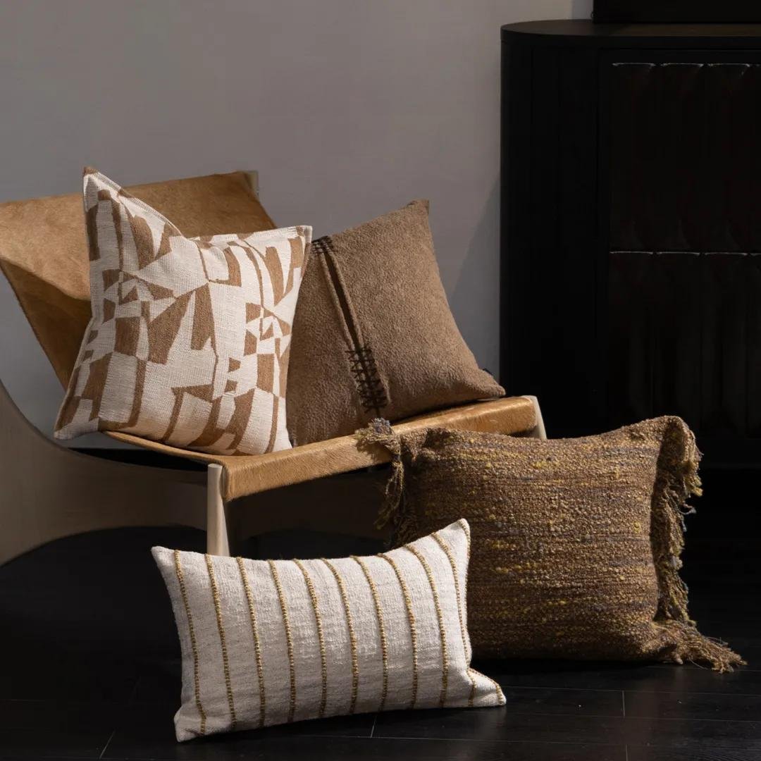 CHANCE Geometric Striped Decorative Pillow