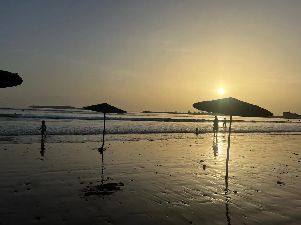 Sunset over Essaouira beach