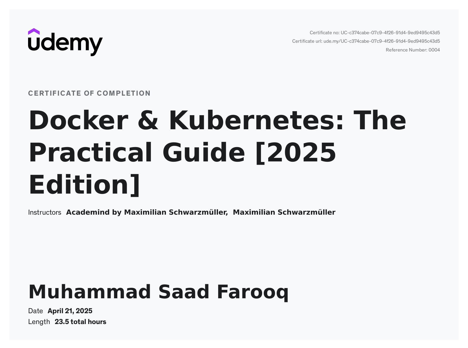 Docker & Kubernetes
