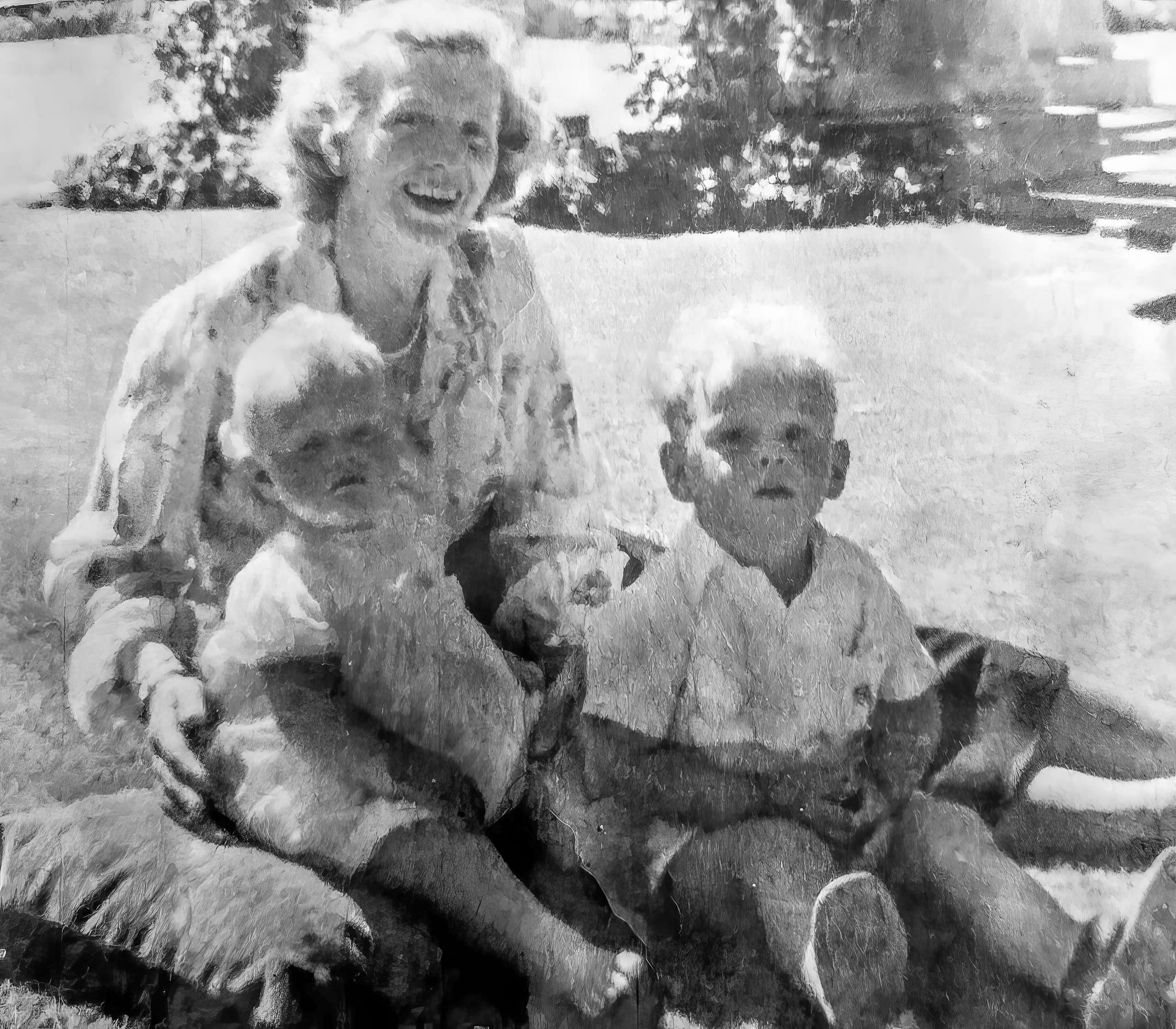 Graeme, sister Susie, and mum.